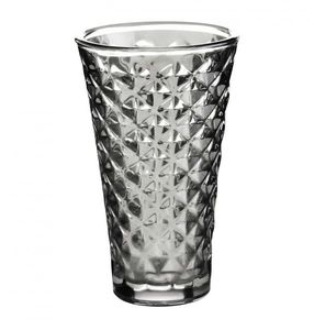 Hovedbilde Lysglass, facet large grey, ...